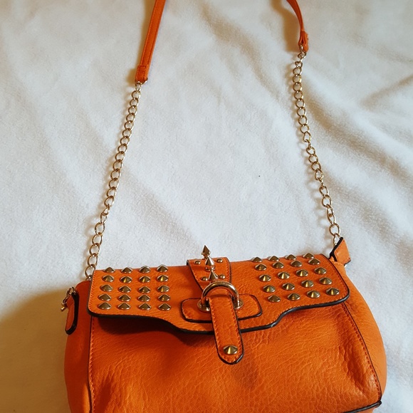 Urban Expressions orange certified vegan Crossbody - Picture 2 of 7